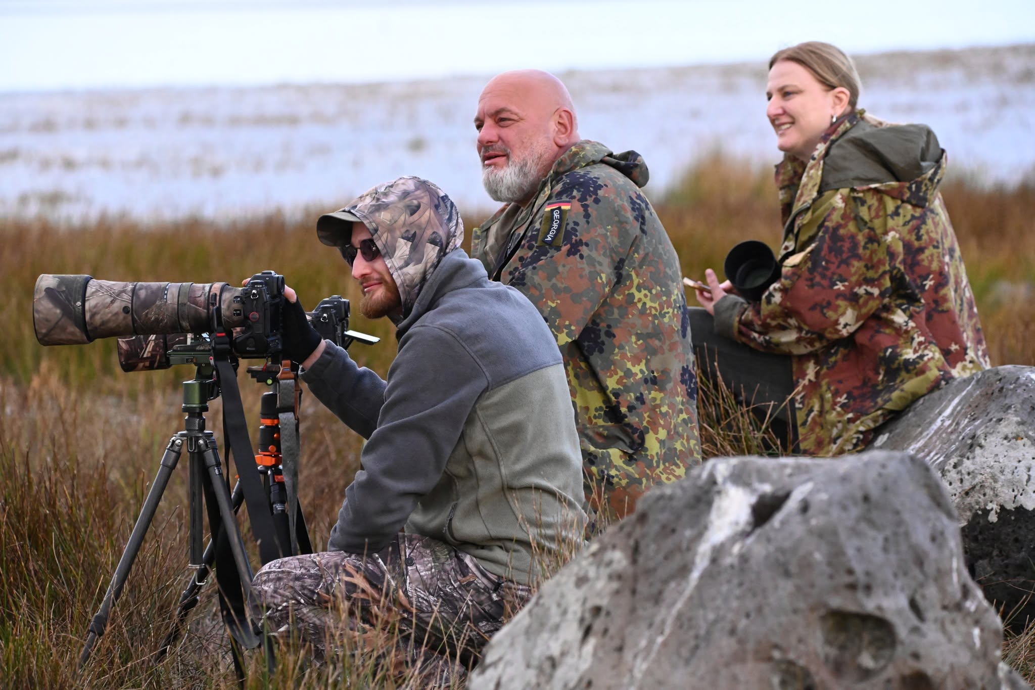 GWPA members photographing from the lakeshore in Javakheti